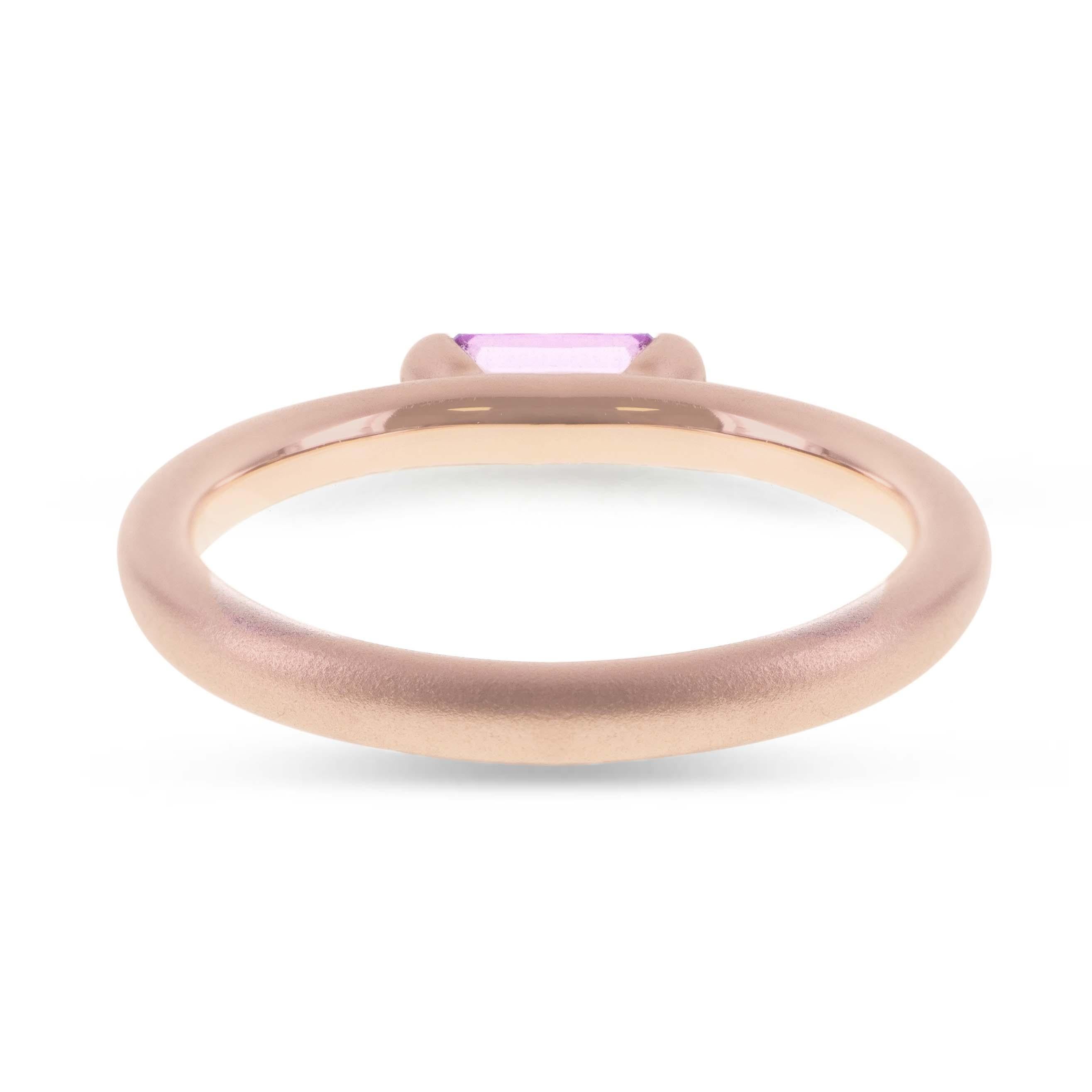 hot pink gold ring