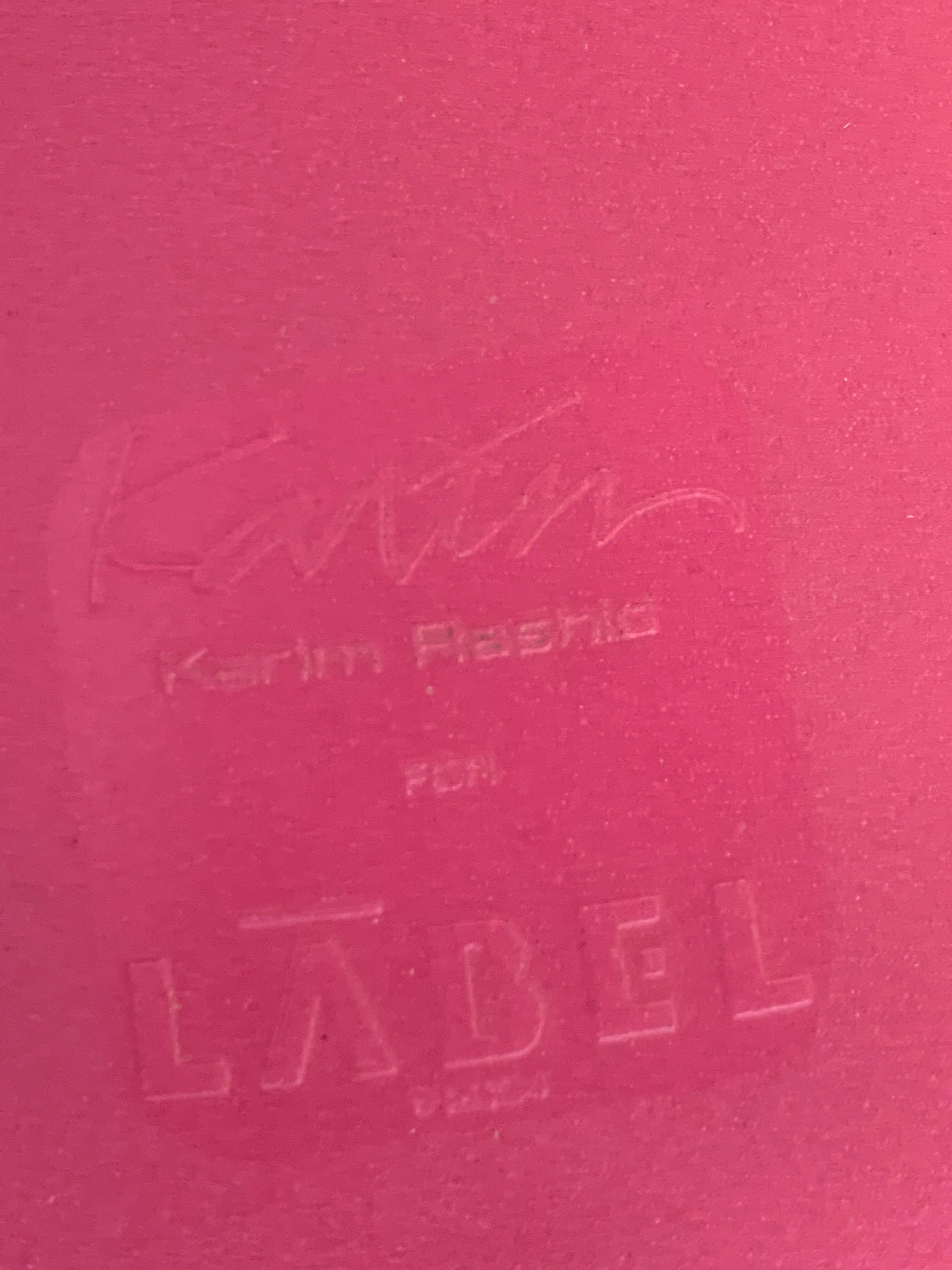 Hot Pink Karim Rashid Kite Chair and Mini Kite Ottoman For Sale 2