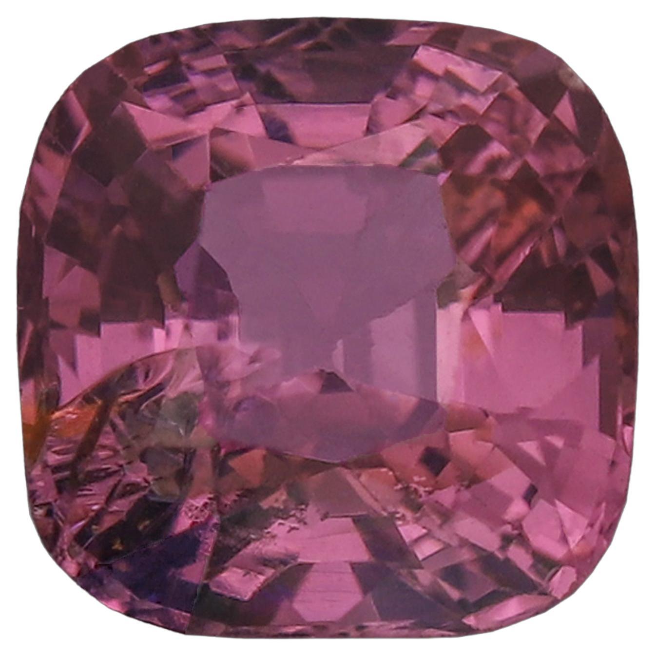 Bijoux en spinelle rose vif, pierre précieuse naturelle de 1,24 carat, pierre précieuse spinelle