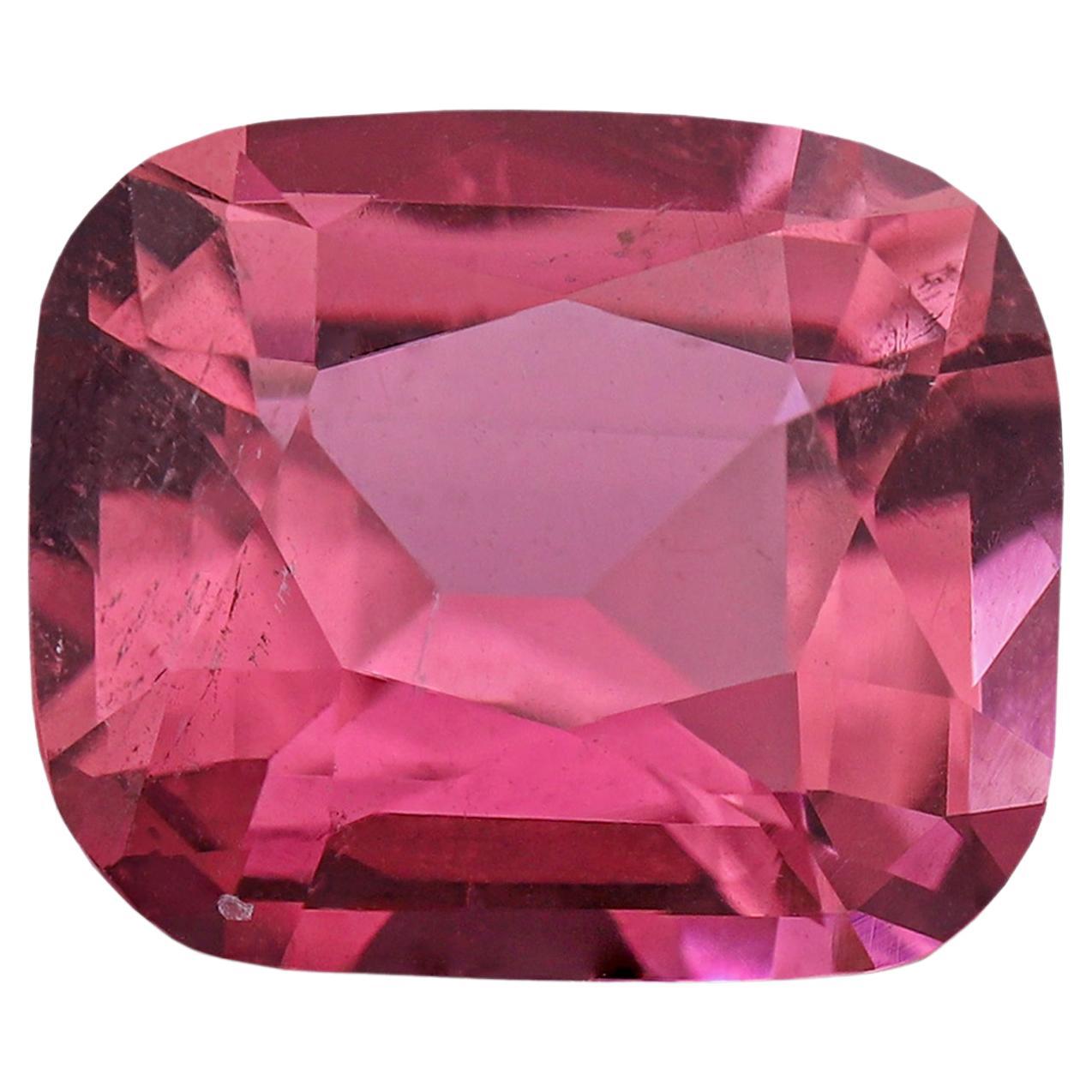 Hot Pink Natural Tourmaline Gemstone 3.52 Carats Tourmaline Stone for