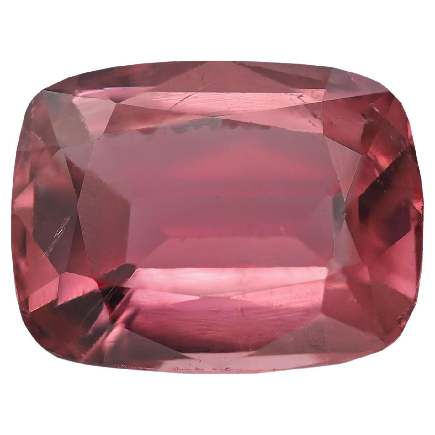 Hot Pink Natural Tourmaline Gemstone 3.52 Carats Tourmaline Stone for Jewellery For Sale