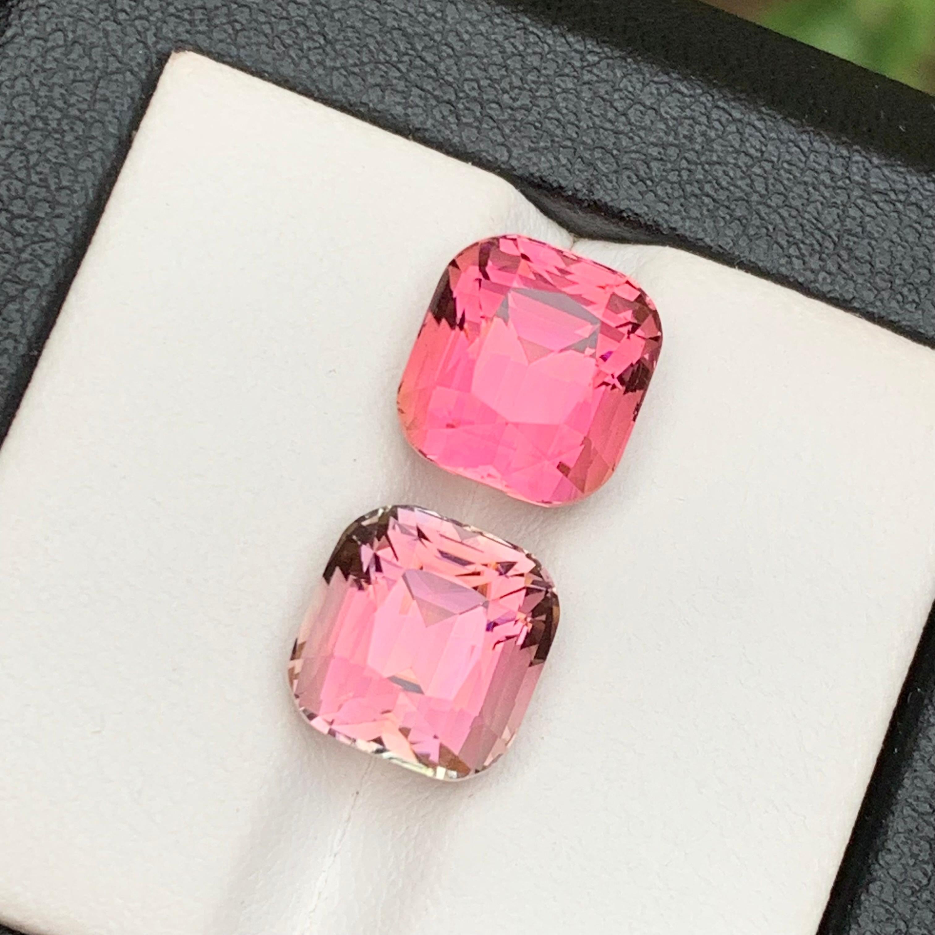 Hot Pink & Neon Bubble Gum Pink Natural Tourmaline Loose Gemstones 10.20Ct-Jewel For Sale 7