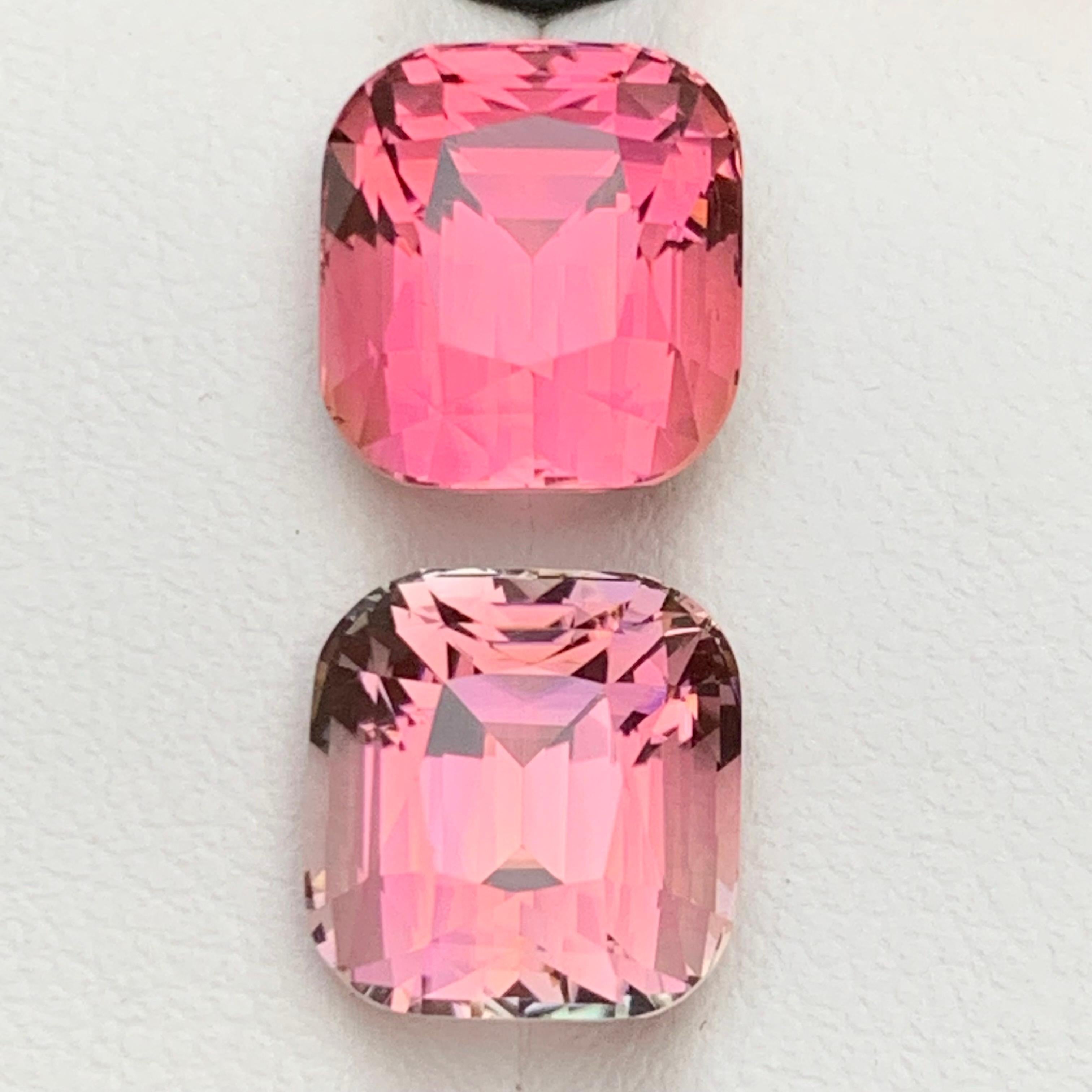 Hot Pink and Neon Bubble Gum Pink Natural Tourmaline Loose Gemstones Set for Ring, Necklace Pendant Bracelet or any other Jewelry Setting–Cushion Cut from Kunar Afghanistan!!

💎 GEMSTONE TYPE: Tourmaline
⚖️ WEIGHT: 10.20Carats
🪚 SHAPE & CUT: