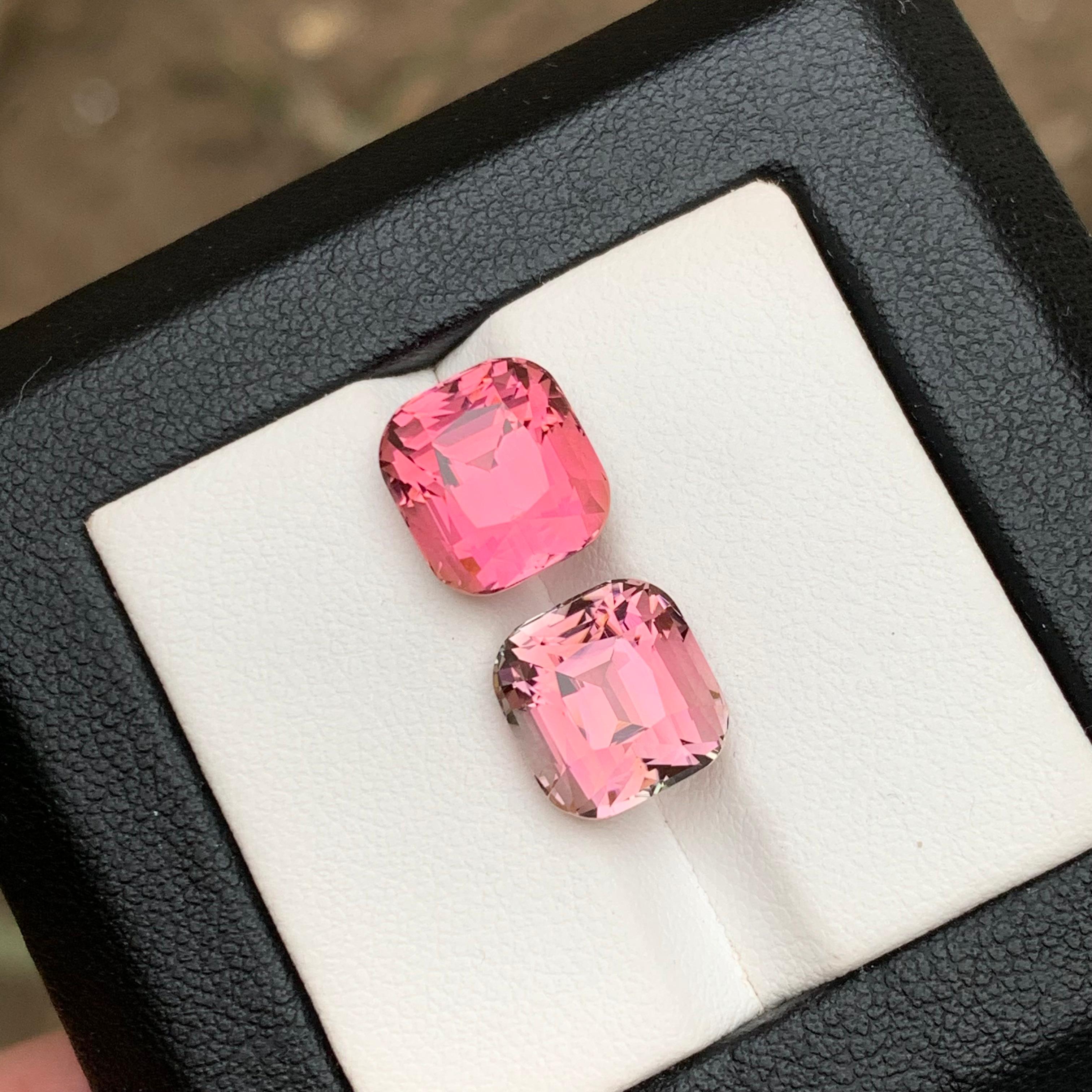 Women's or Men's Hot Pink & Neon Bubble Gum Pink Natural Tourmaline Loose Gemstones 10.20Ct-Jewel For Sale