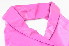 Hot Pink Silk, Halter Top, Gilet Or Vest By Mario Pinto Size 6