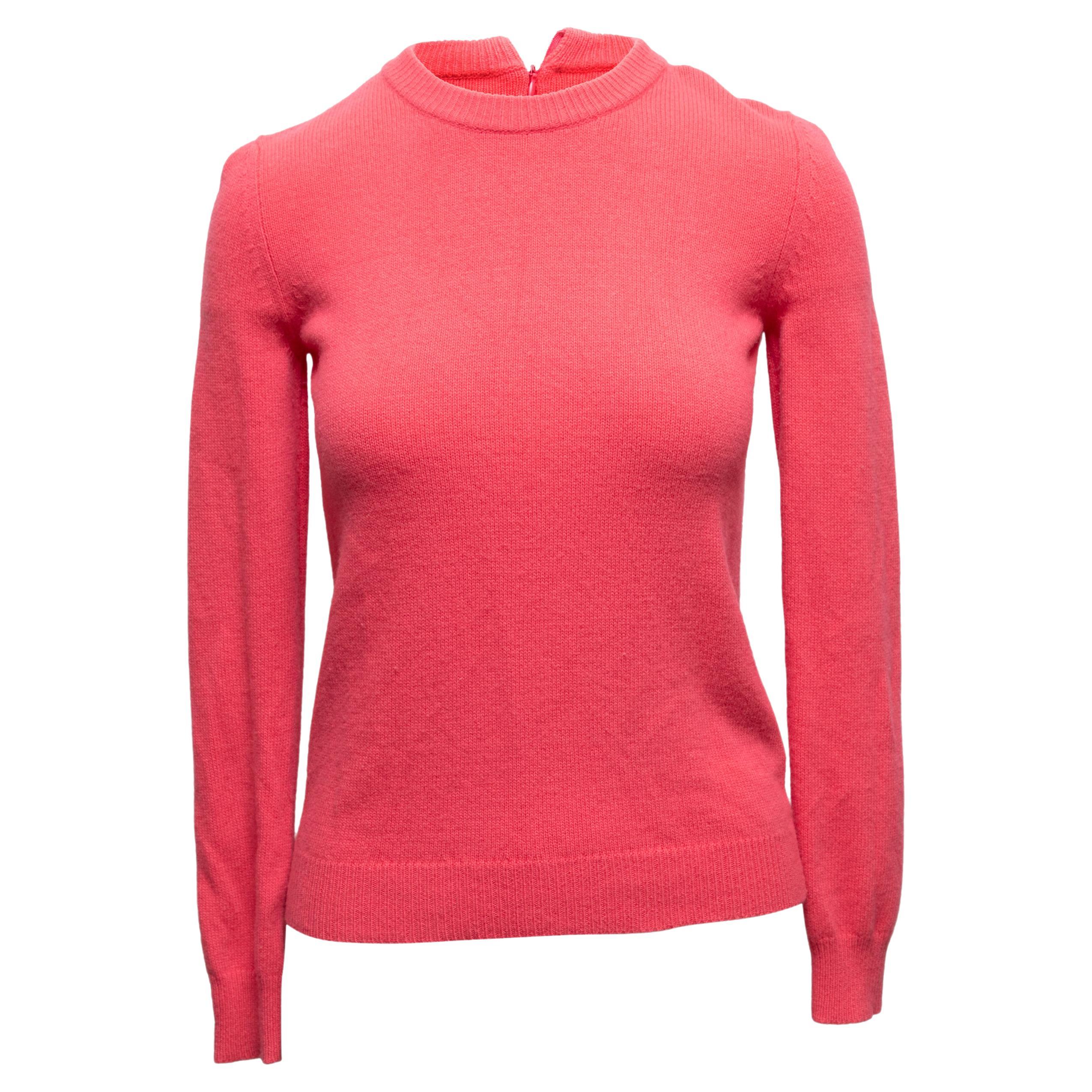 Hot Pink Valentino Virgin Wool & Cashmere Sweater Size US XS For Sale