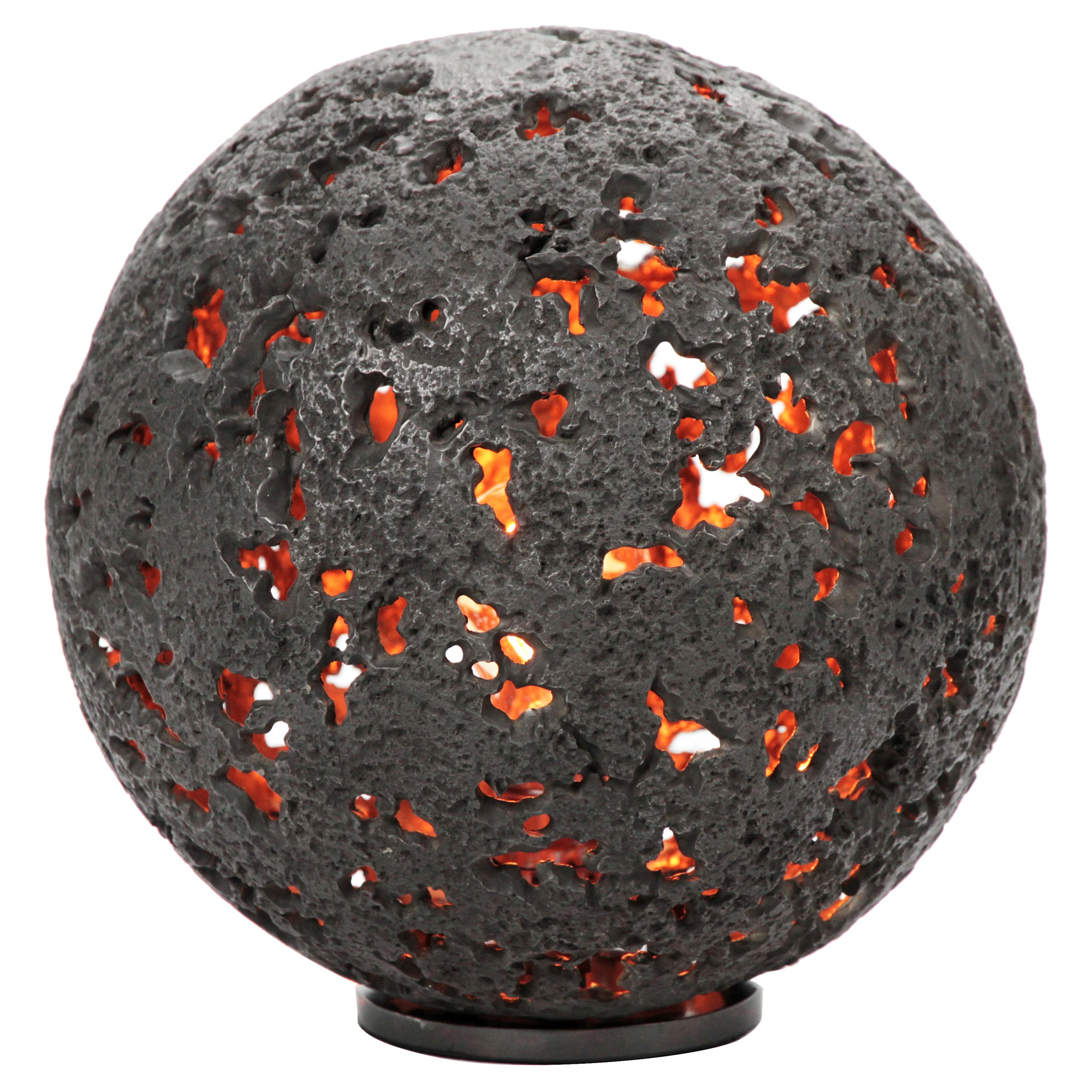 Hot Planet Table Lamp in Cast Bronze by Christopher Kreiling