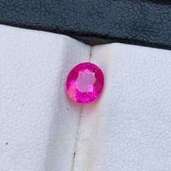 Certified Hot Purplish Pink Natural Sapphire Oval Cut 1.26 Carat Loose Gemstone