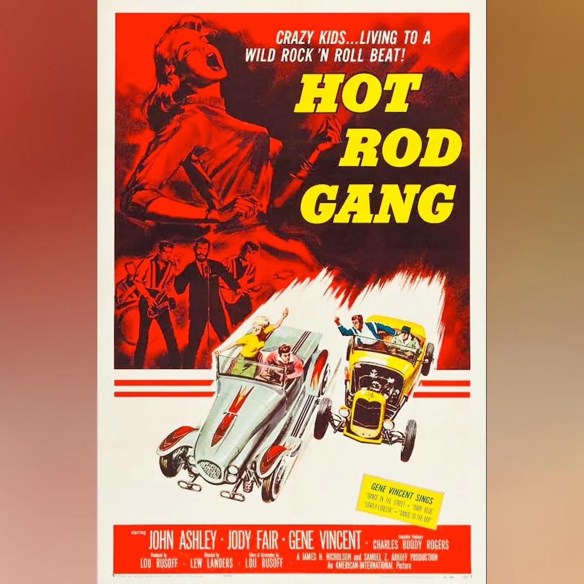 Pandilla Hot Rod (1958)
Original US 1 Hoja (27 X 41 Pulgadas)

Fabulosas imágenes de explotación adolescente. ¡Jóvenes rebeldes orgullosos! Otra gran película de serie B de (American International Pictures), con un diseño artístico típicamente
