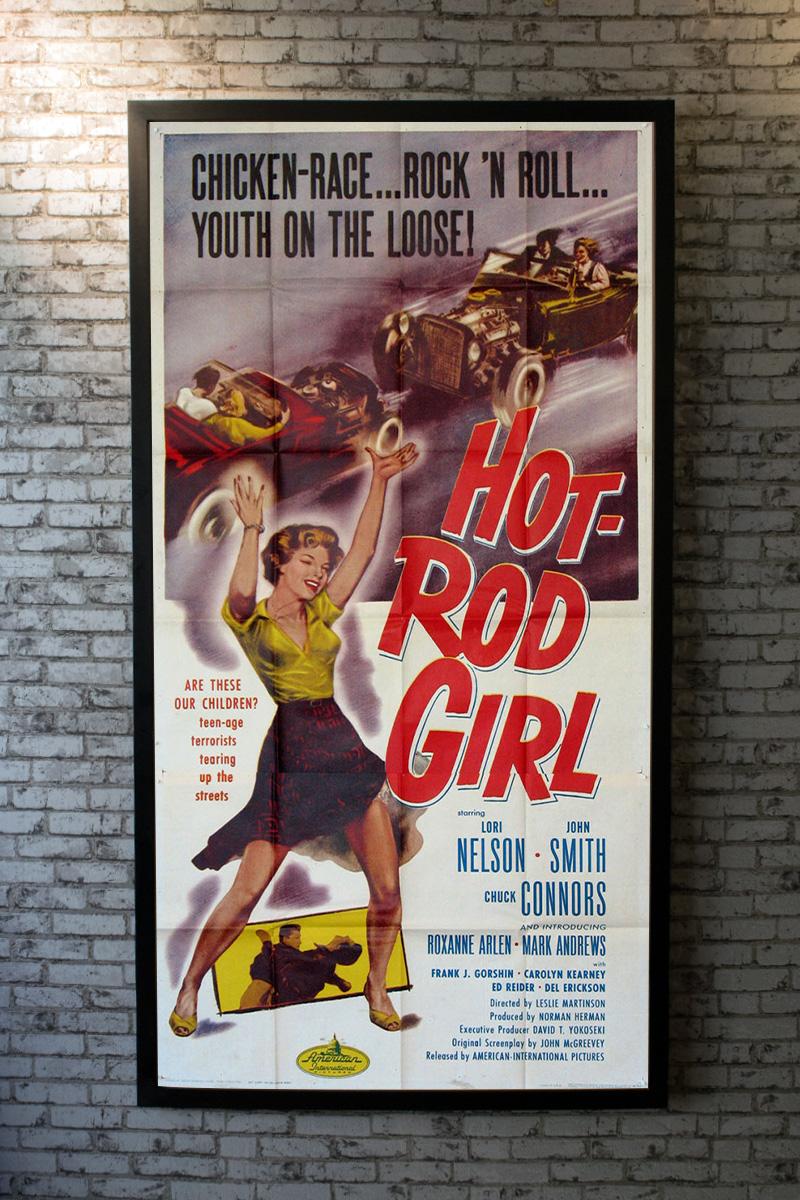 hot rod girl poster