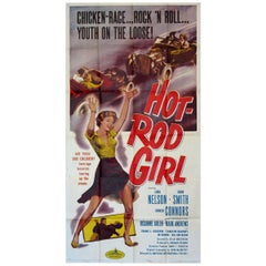 Vintage Hot Rod Girl '1956', Poster