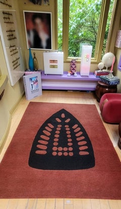 Hot Spot Limited Edition Rug by Willie Cole, Hand-Knotted New Zealand Wool