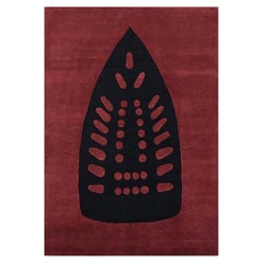 Hot Spot Limited Edition Rug by Willie Cole, Hand-Knotted New Zealand Wool