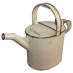 Hot Water Tin Canister in Original Paint, 19th Century