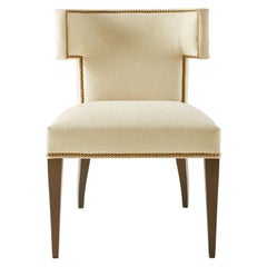 Chaise Hotchkiss en beige et noyer par CuratedKravet