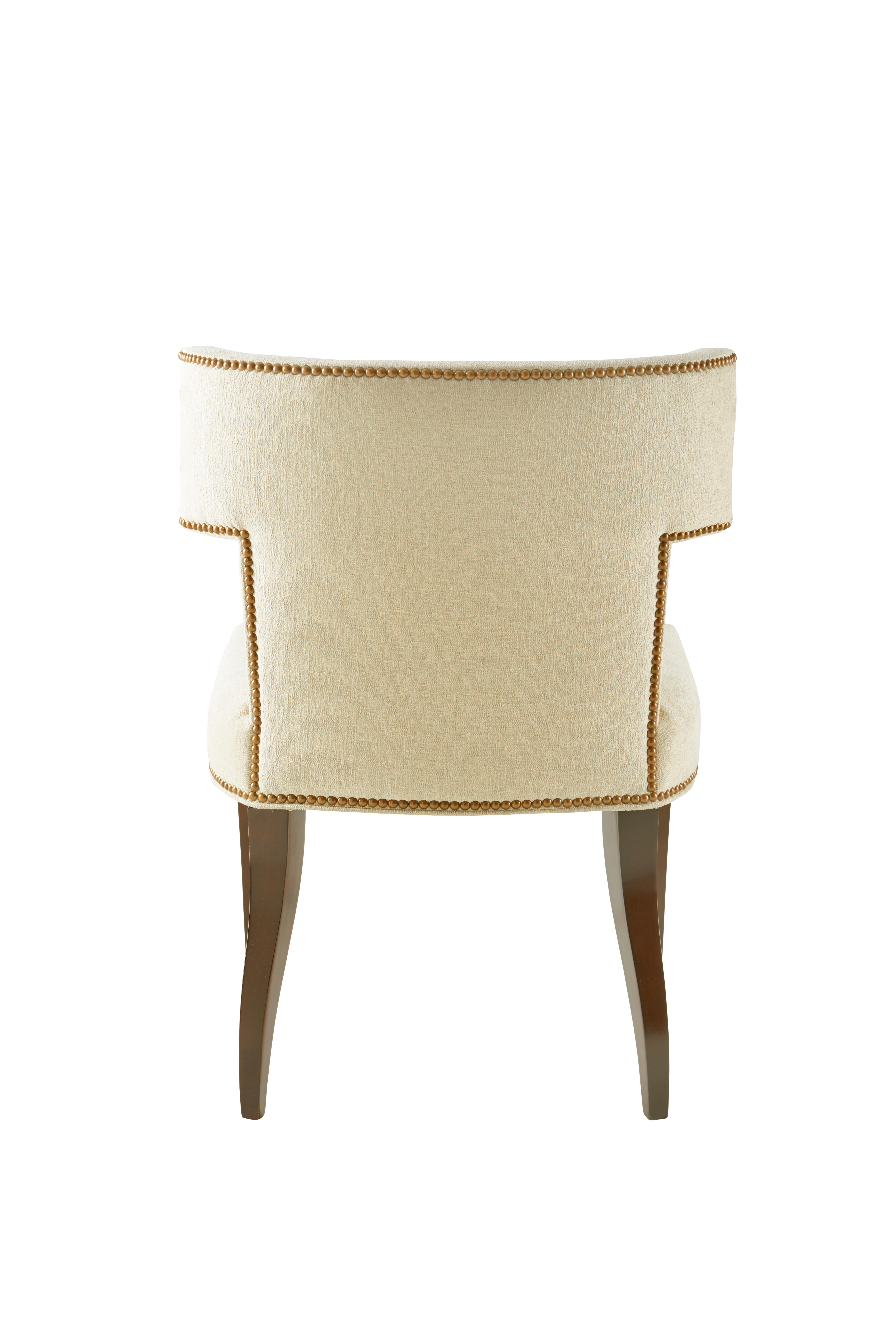 American Hotchkiss Chair in Beige and Walnut by CuratedKravet