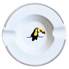 Hotel Avila Caracas Keramik-Aschenbecher oder Trinket-Schale mit toskanischem Vogelmotiv von Royal Doulton