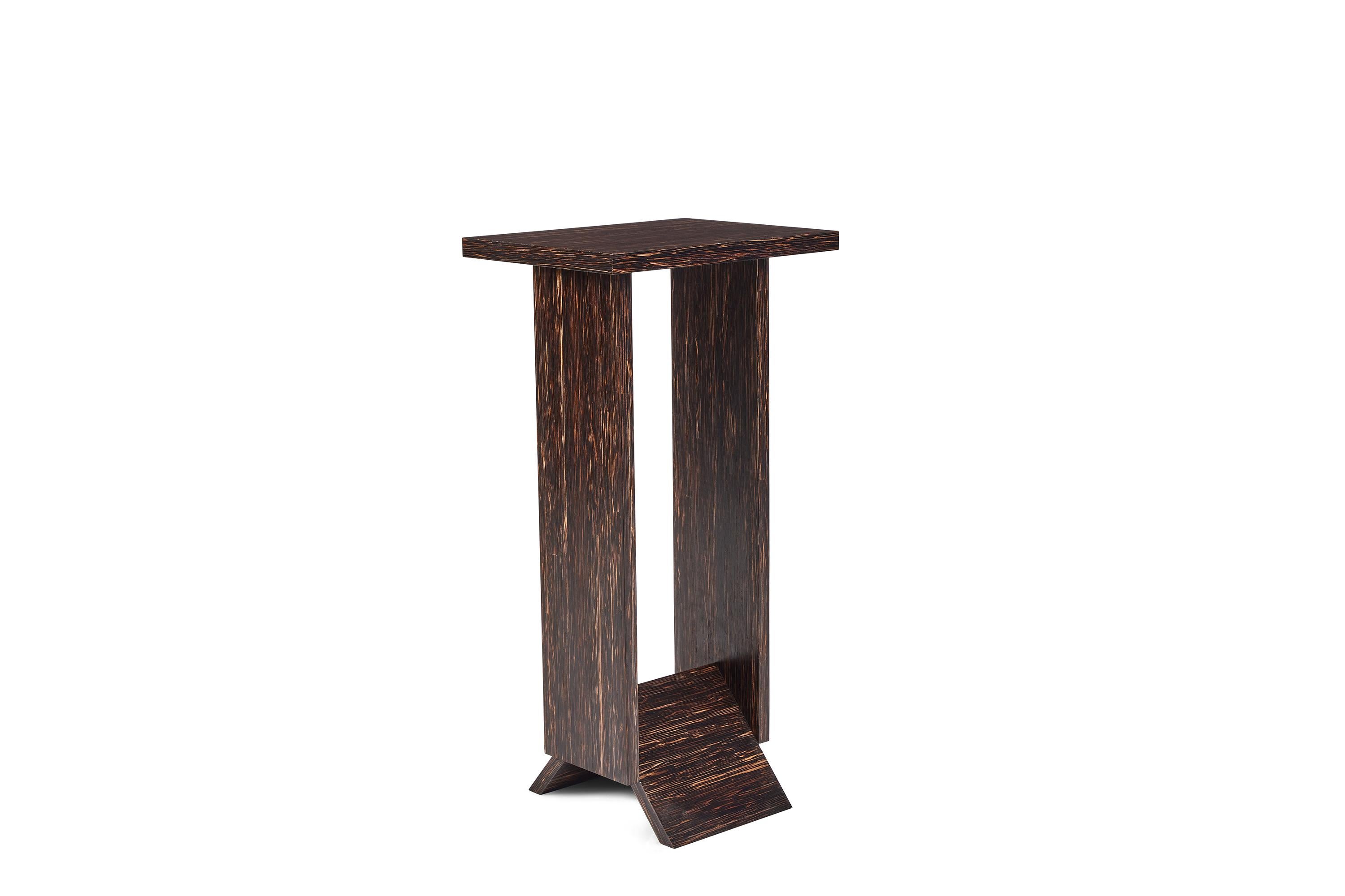 Modern 'Hotel de Tour' Wooden Pedestal Table in the Manner of Pierre Chareau For Sale