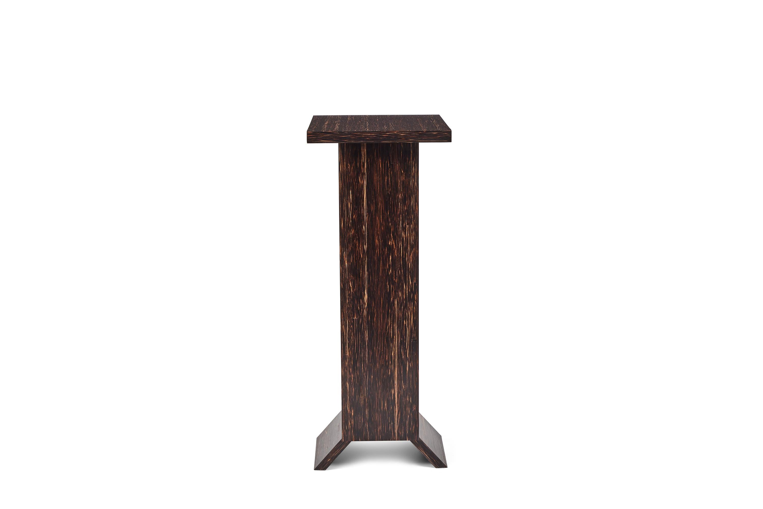 French 'Hotel de Tour' Wooden Pedestal Table in the Manner of Pierre Chareau For Sale