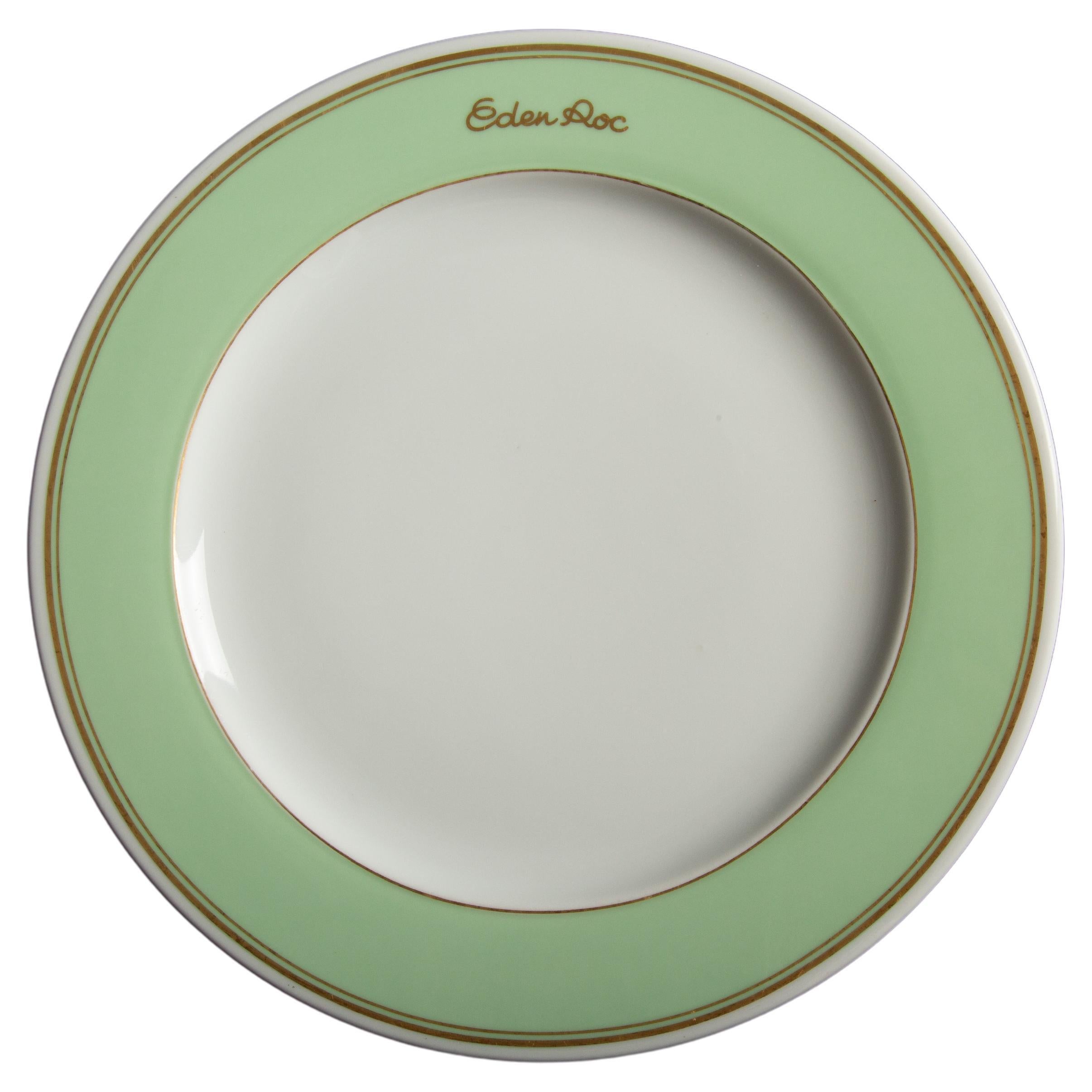 Hotel du Cap-Eden-Roc Charger/Dinner Plate: A Taste of Elegance and History 12" For Sale