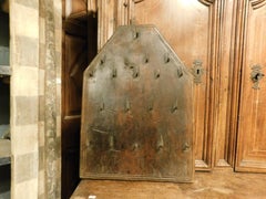 Hotel key holder in walnut wood with keys, Italy