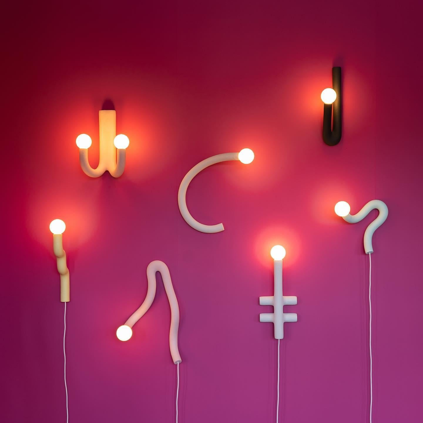XXIe siècle et contemporain Lampe d'hôtel 01 édition limitée en sable et nylon par Hot Wire Extensions en vente