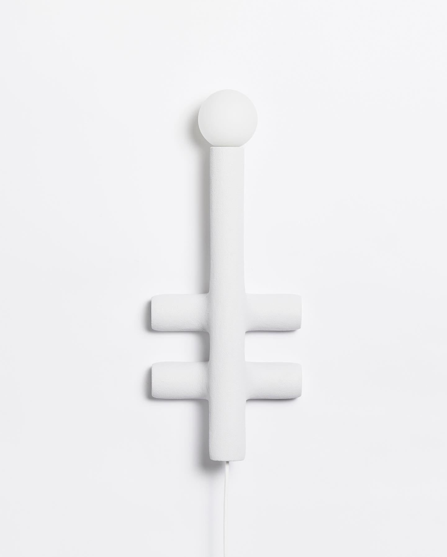 Hotel Light 05 Limited Edition Sand and Nylon Wall Light by Hot Wire Extensions For Sale 1