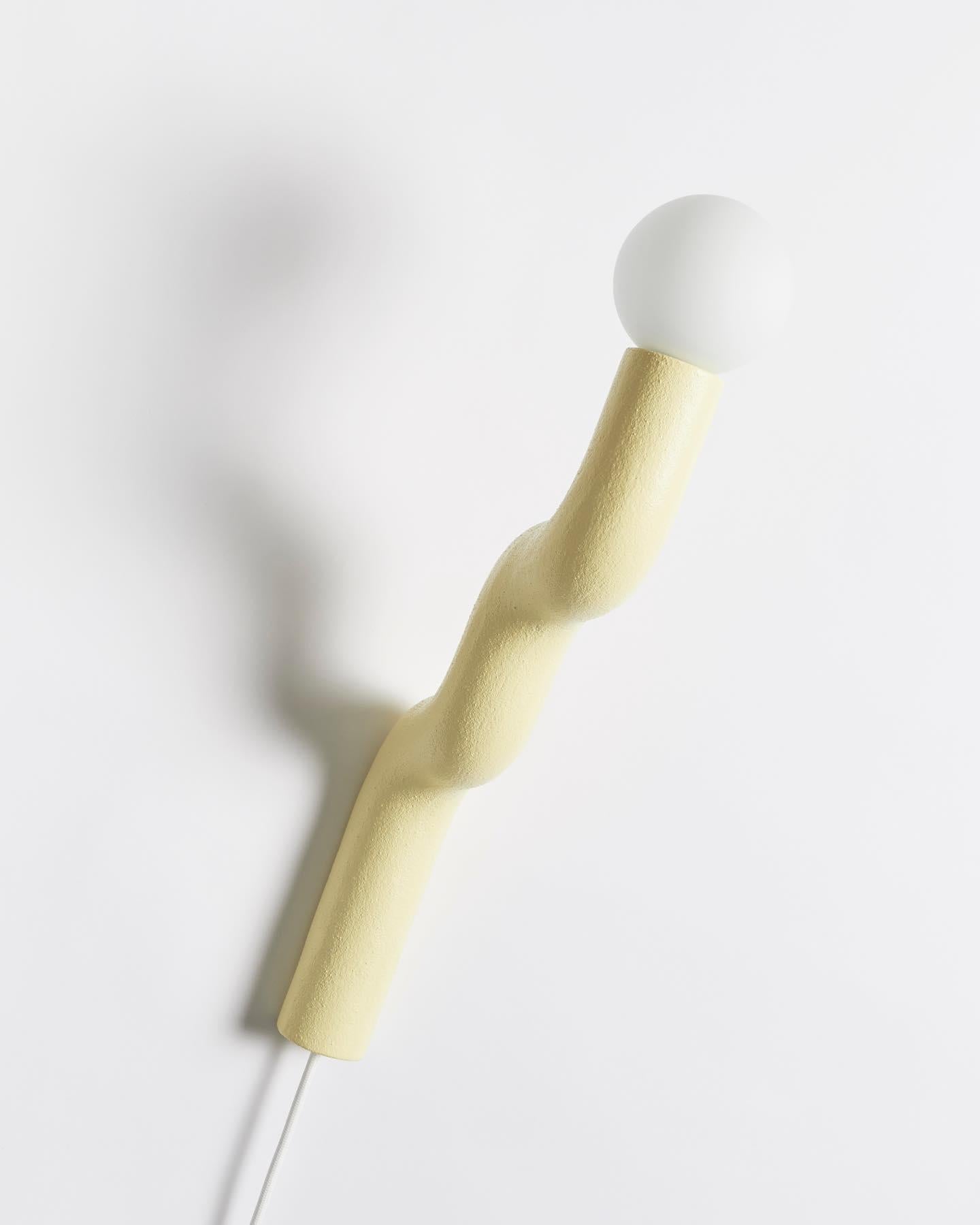 Hotel Light 07 Sculptural Sand and Nylon Wall Light by Hot Wire Extensions For Sale 7