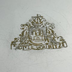 Hotel Lisbon Glass Serving Tray, Mid-Century Modern