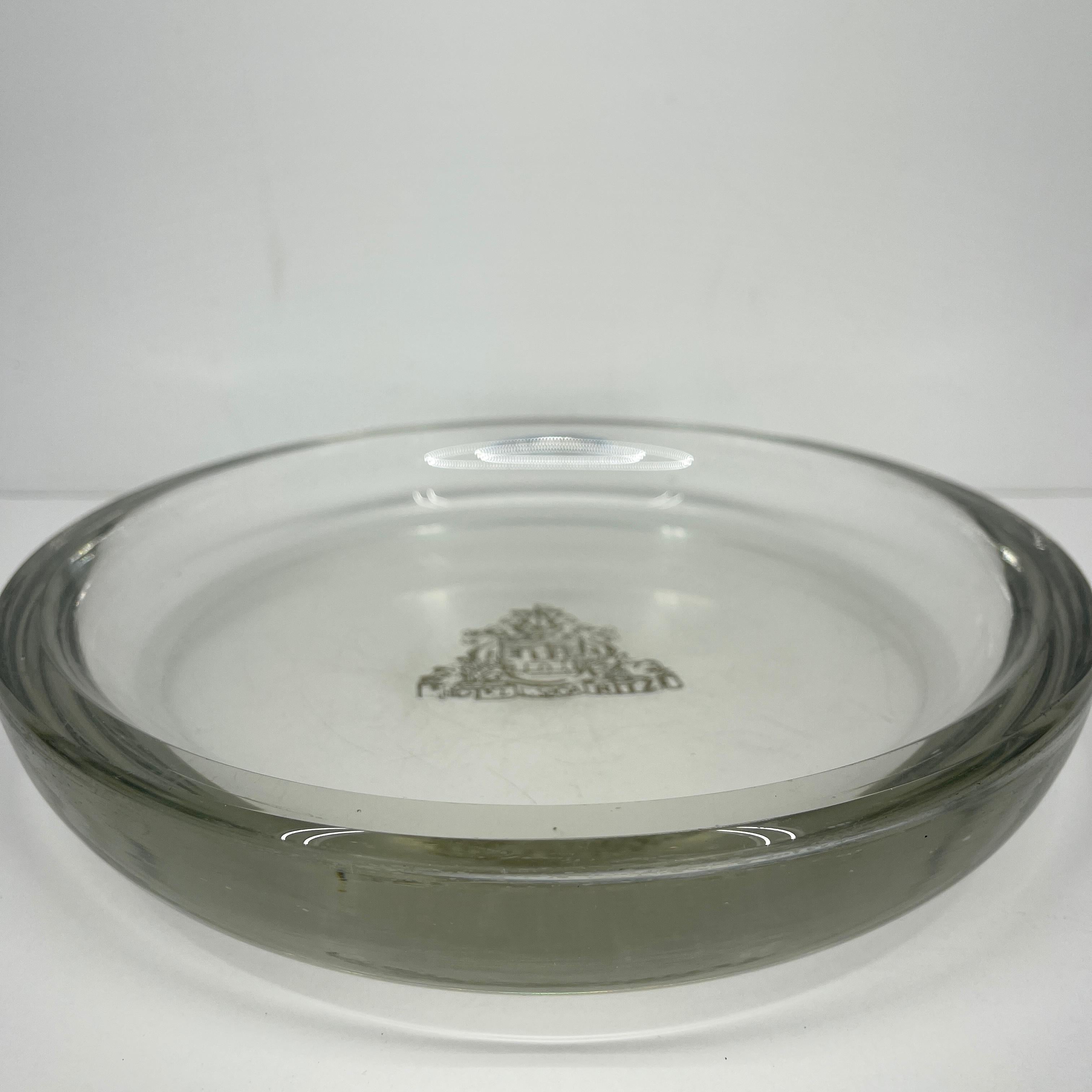 Italian Hotel Lisbon Glass Serving Tray, Mid-Century Modern For Sale