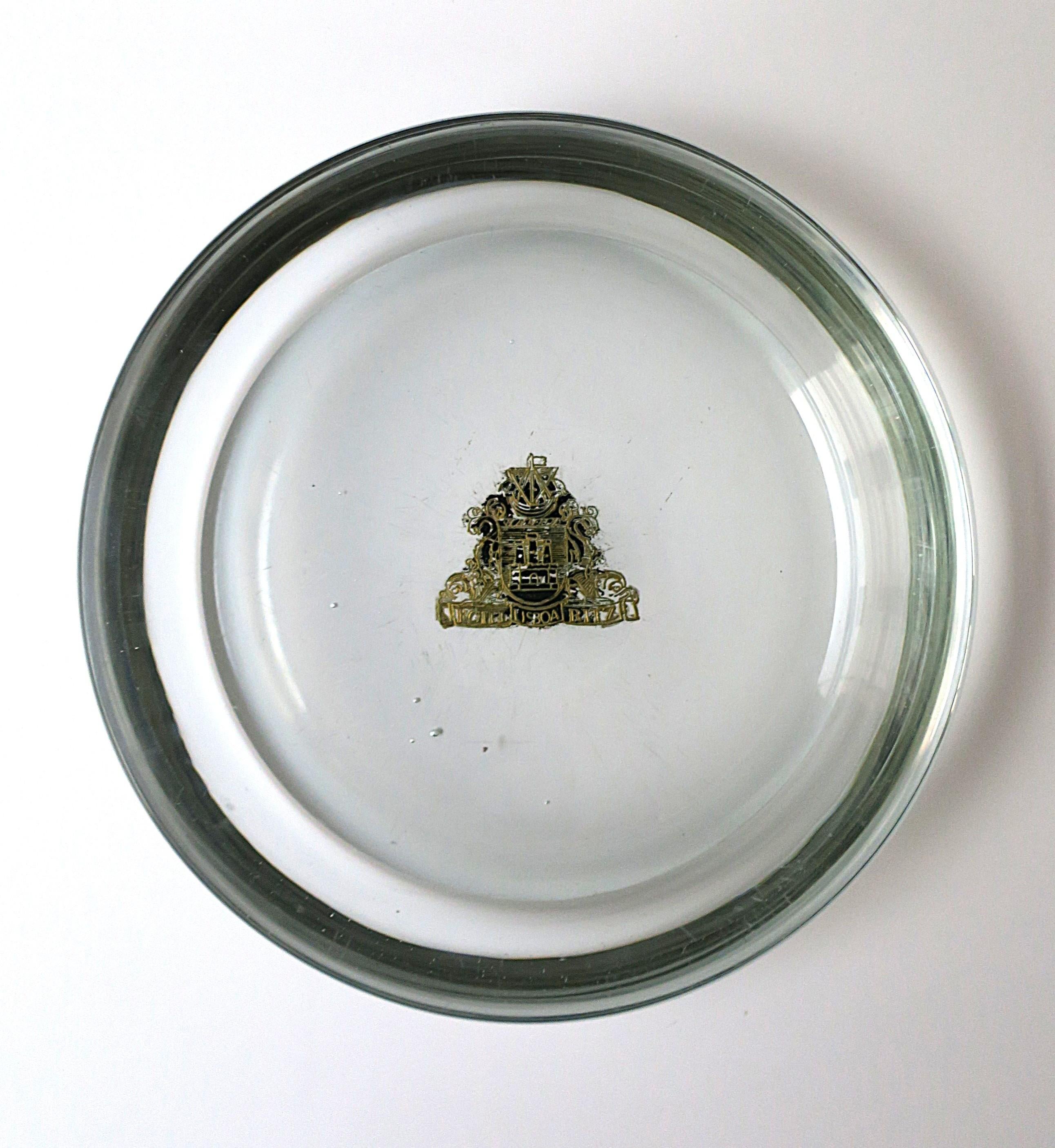 Hotel Ritz Lisboa Catchall Cristal Vide-Poche, Grande en Bueno estado para la venta en New York, NY