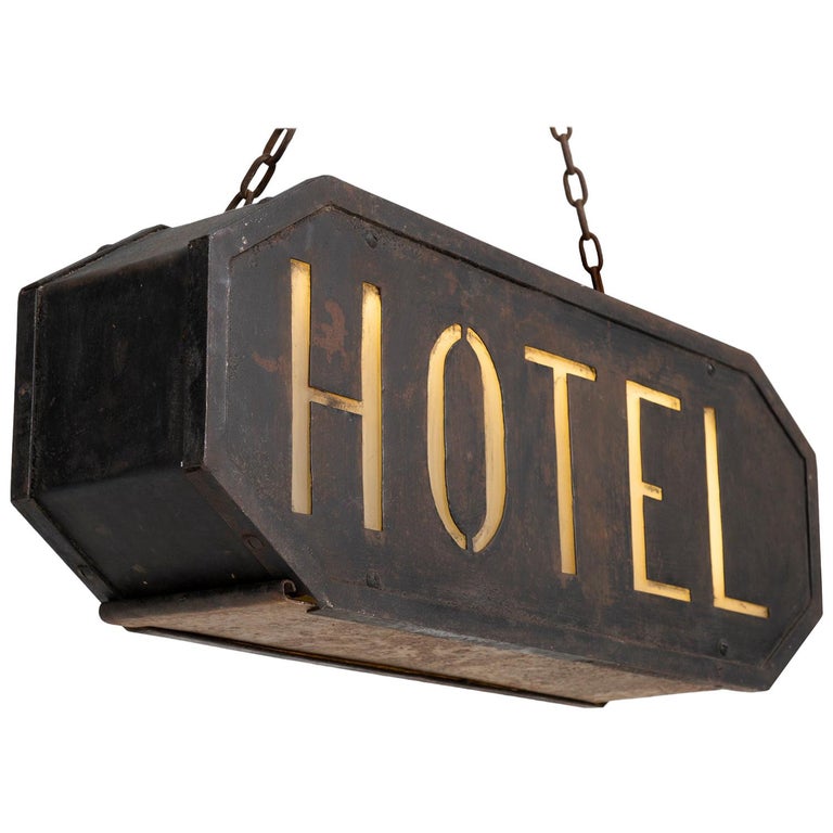 Hotel Sign at 1stDibs