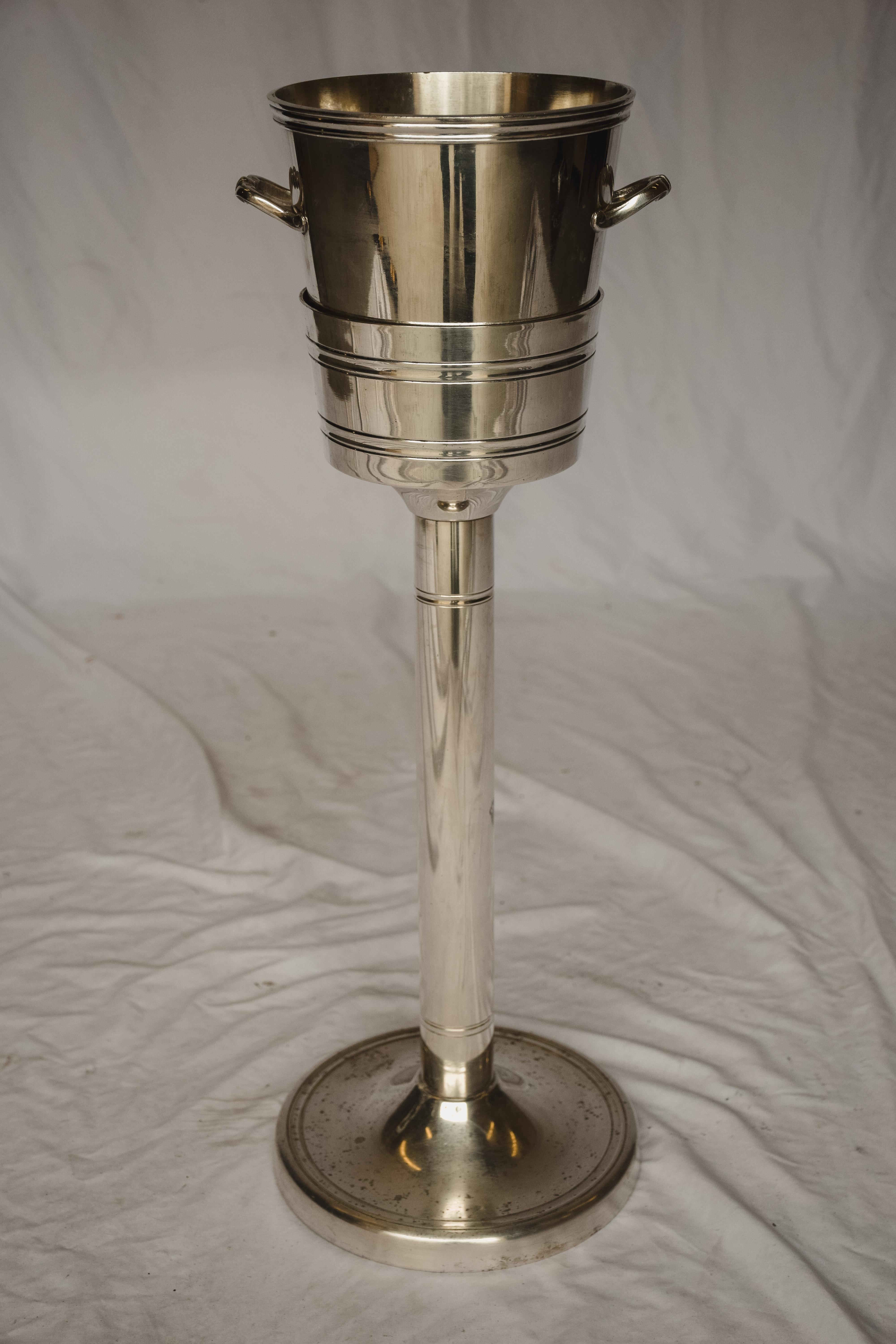Hotel Silver Champagne Bucket with Stand 1
