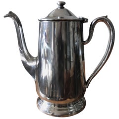 Retro Hotel Silver Coffee Pot Pitcher