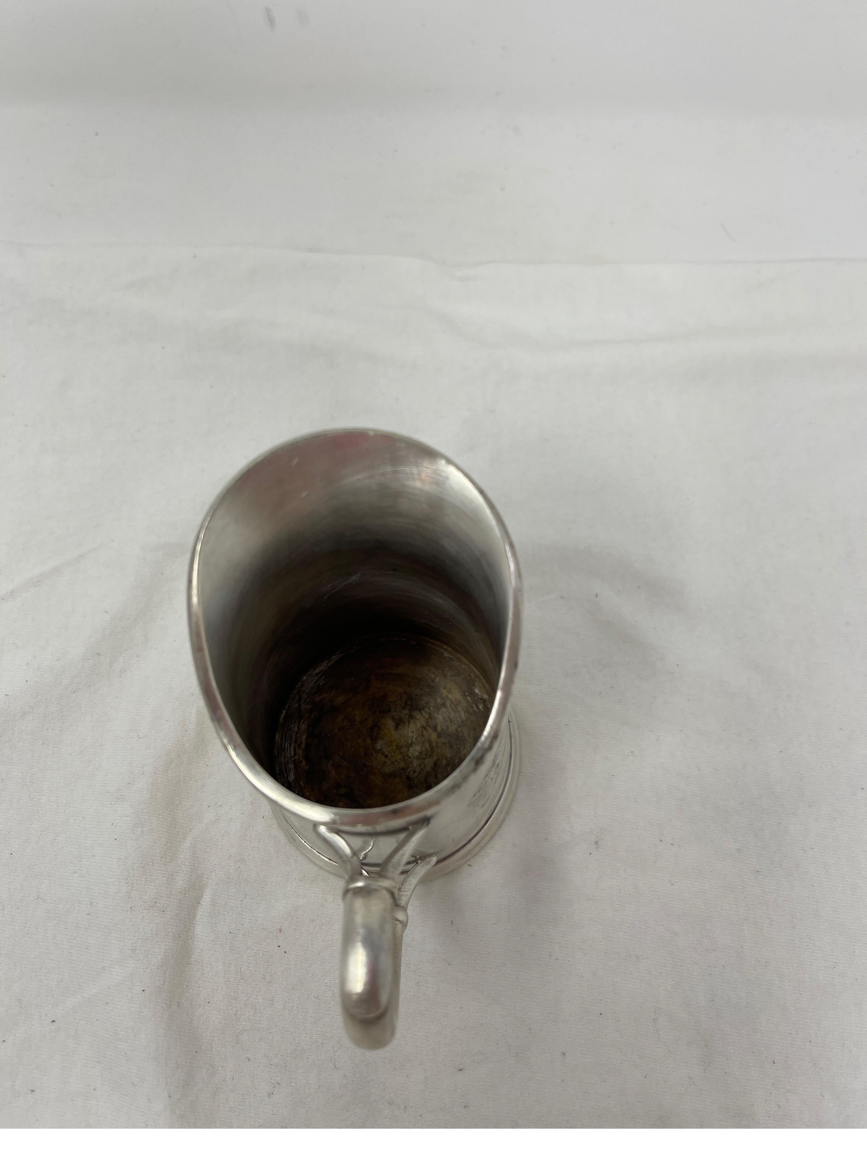 19th Century Hotel Silver Creamer For Sale