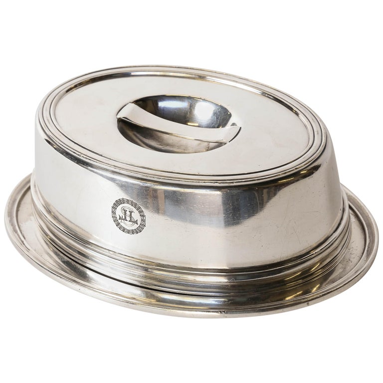Hotel Silver Food Dome and Platter Hotel Lorraine at 1stDibs