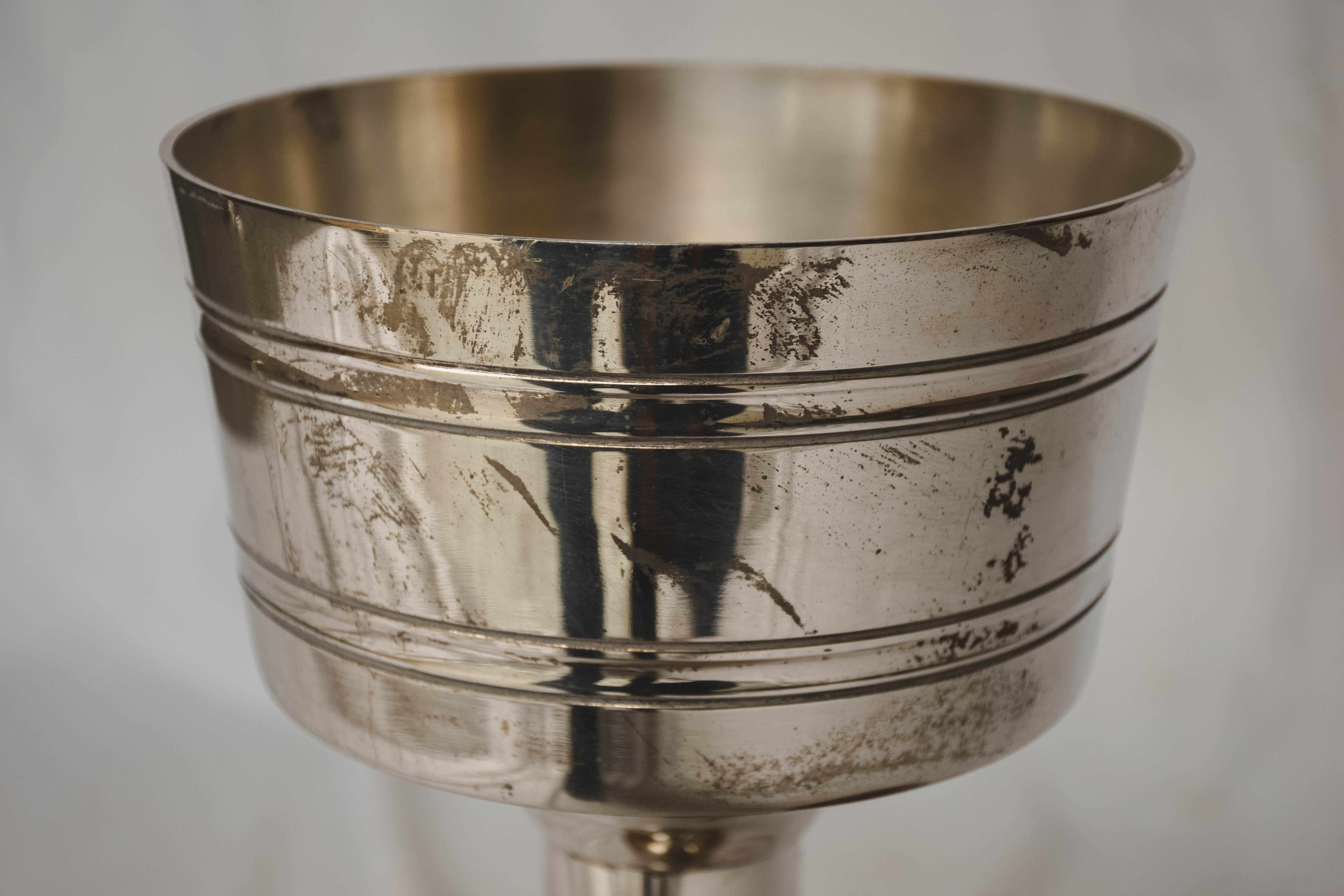 Hotel Silver French Champagne Bucket with Stand 2