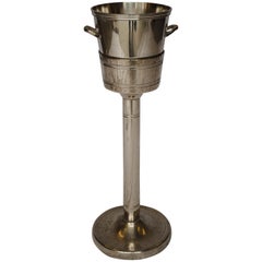 Hotel Silver French Champagne Bucket with Stand