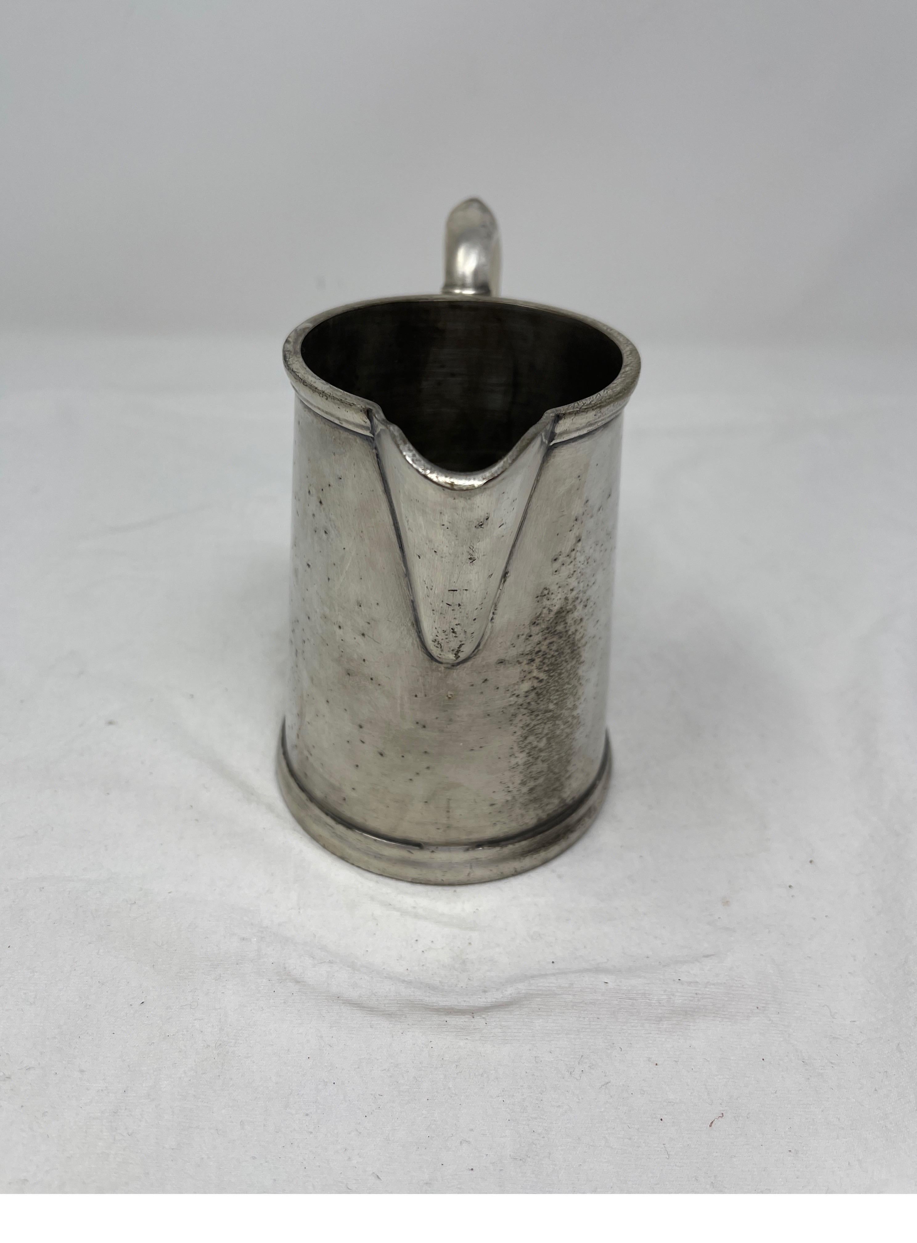 French Hotel Silver Pitcher 19th Century  For Sale