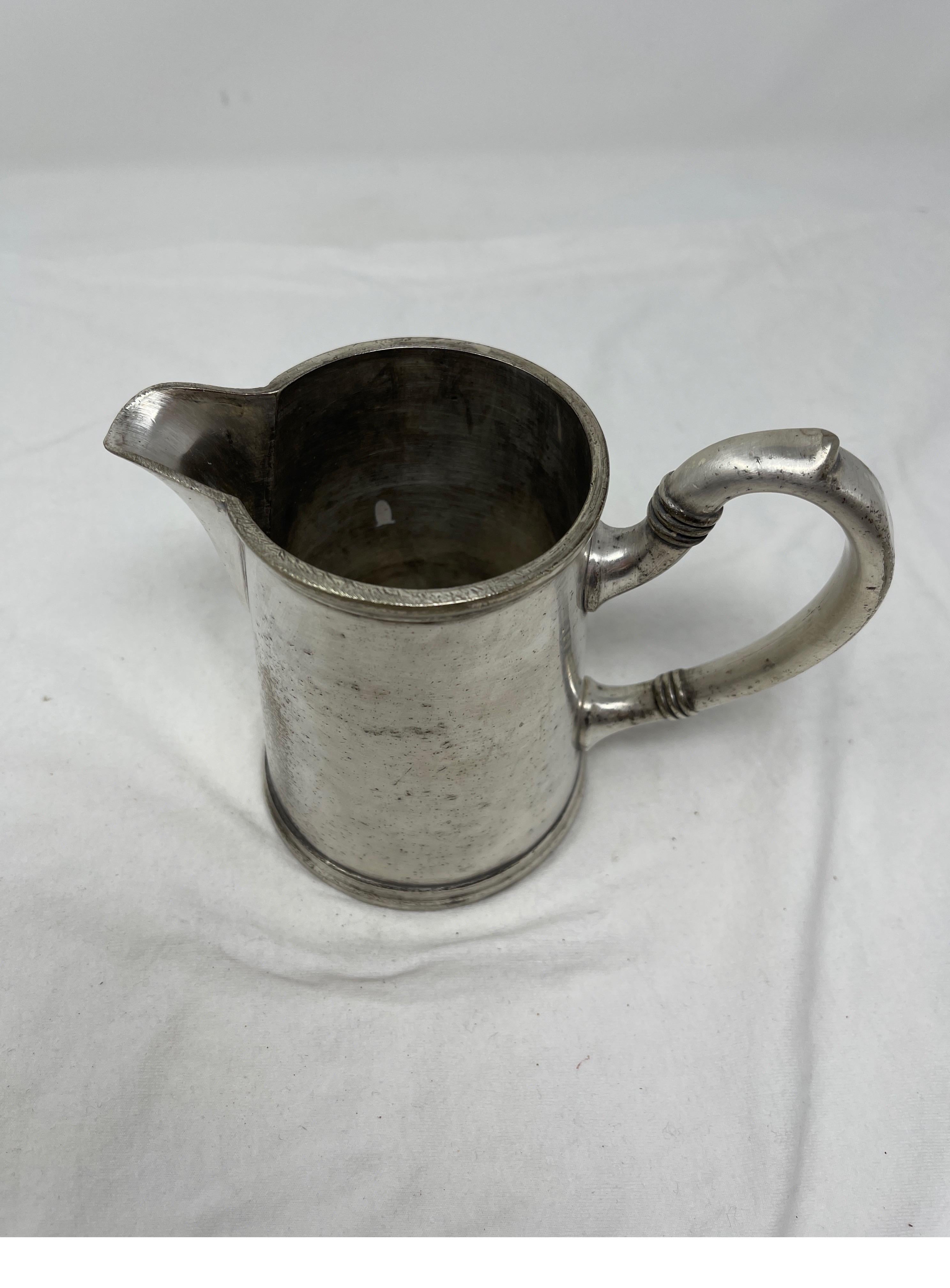 Hotel Silver Pitcher 19th Century  For Sale 2
