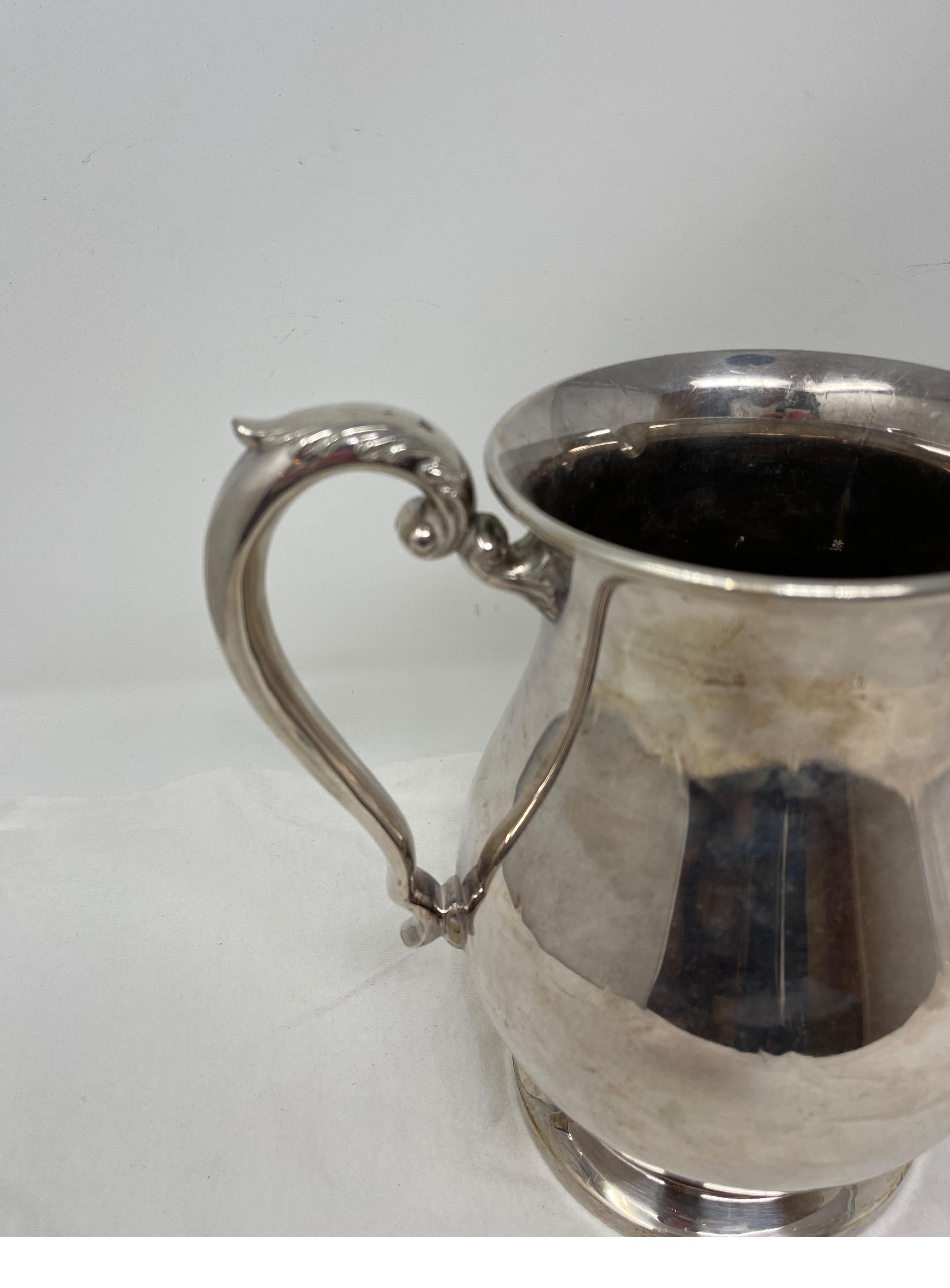 French Hotel Silver Pitcher For Sale