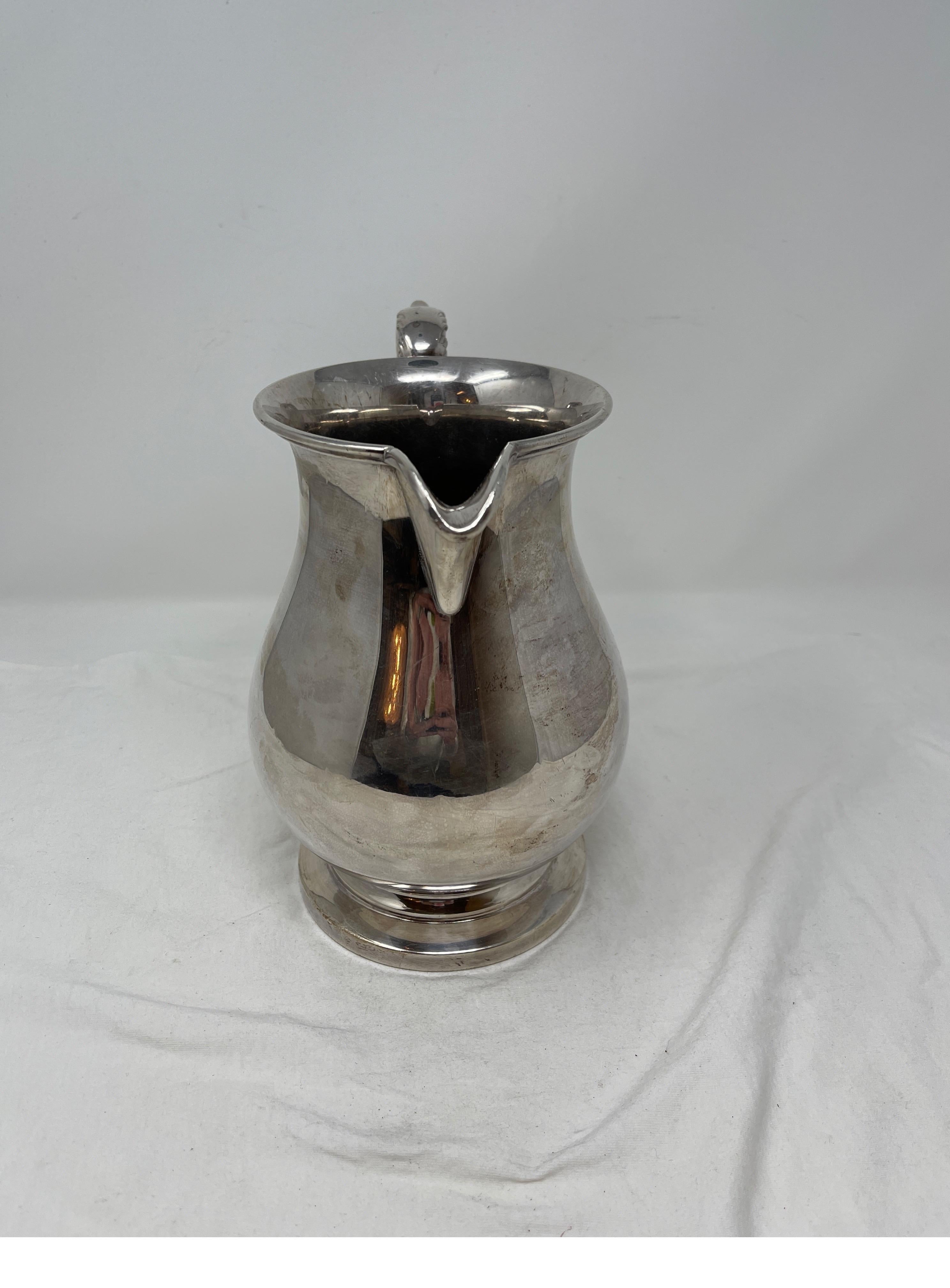 Hotel Silver Pitcher In Good Condition For Sale In Houston, TX