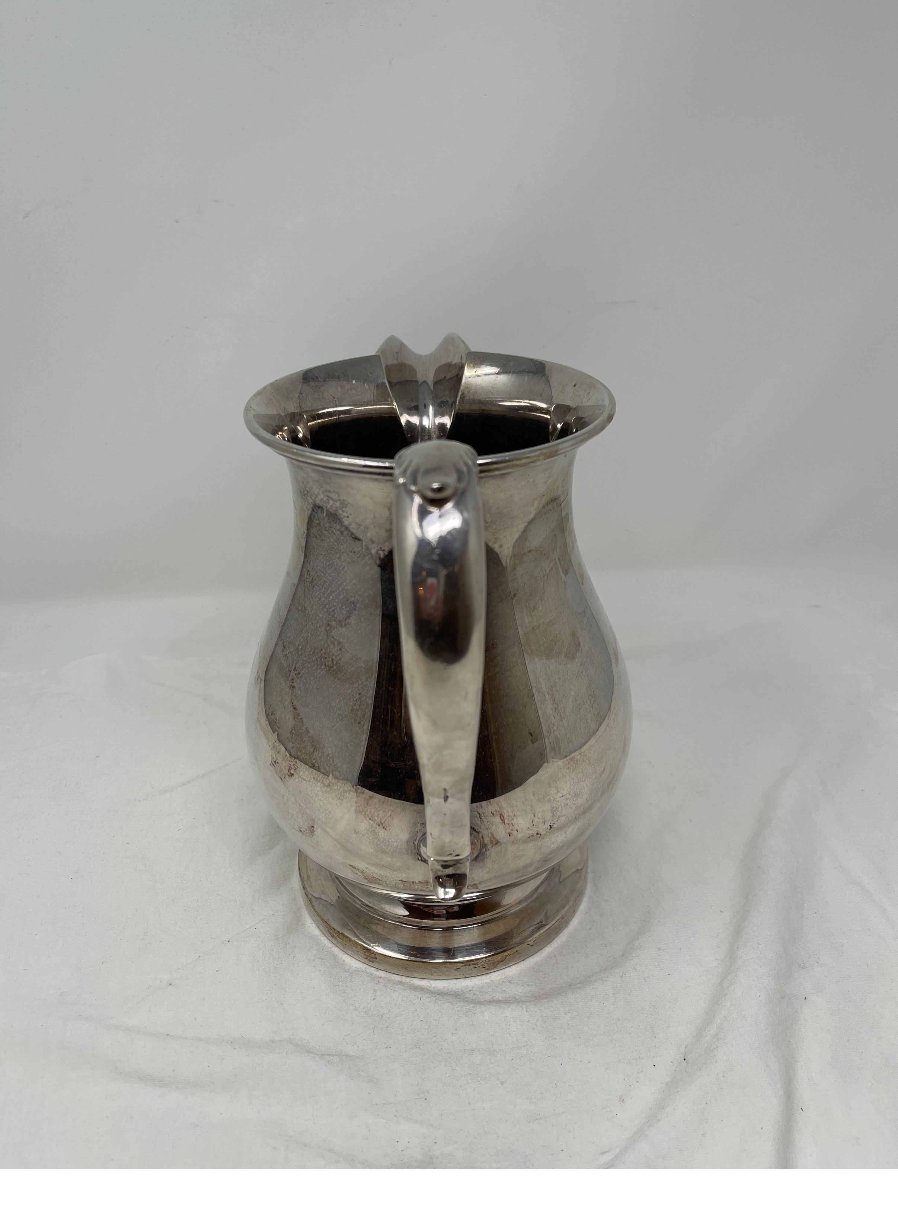 19th Century Hotel Silver Pitcher For Sale