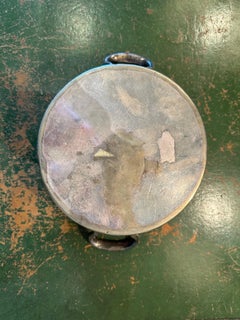 Hotel silver plate jeroboam wine coaster, with vintage "Cafe de Paris" monogram