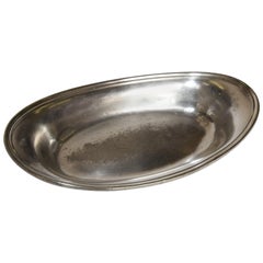 Hotel Silver Serving Bowl Made by R Wallace for the University of Notre Dame