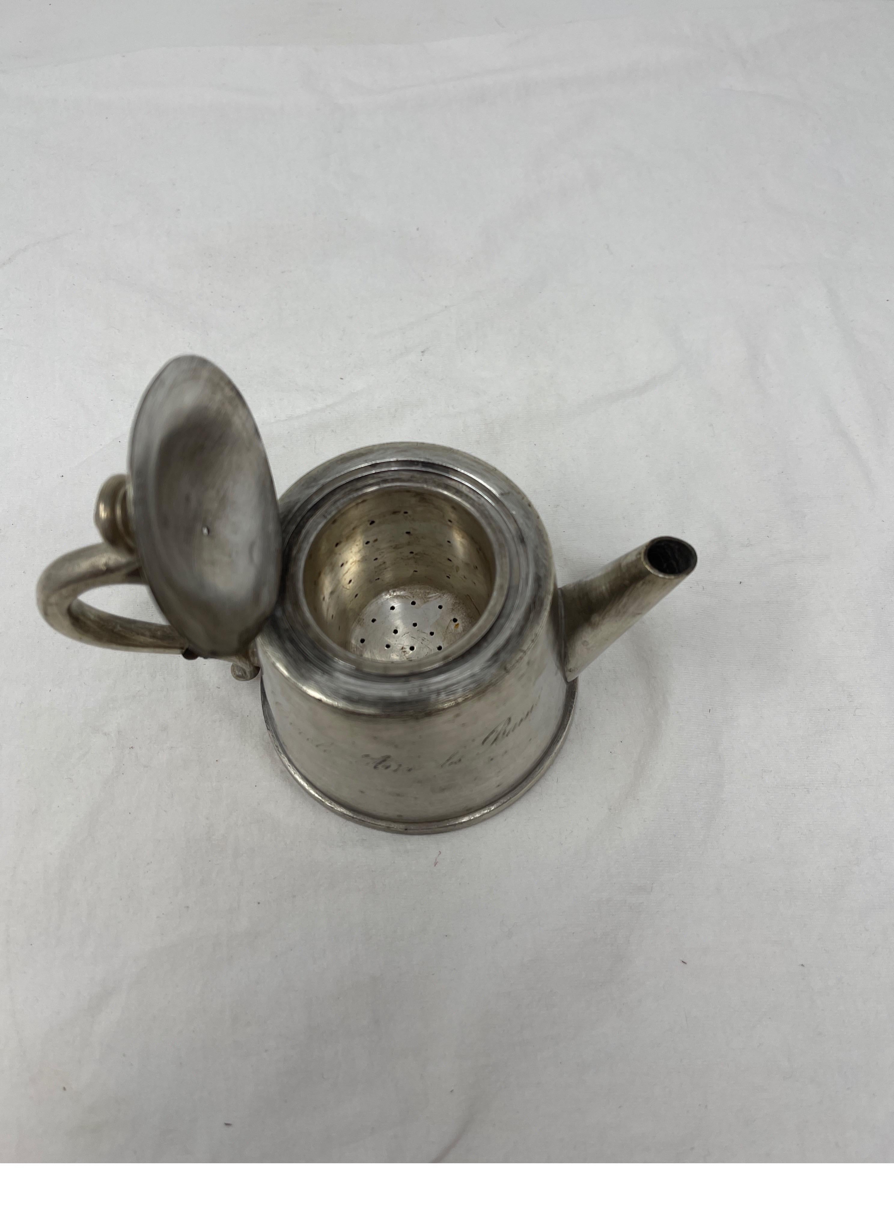 Hotel Silver Tea Pot  6