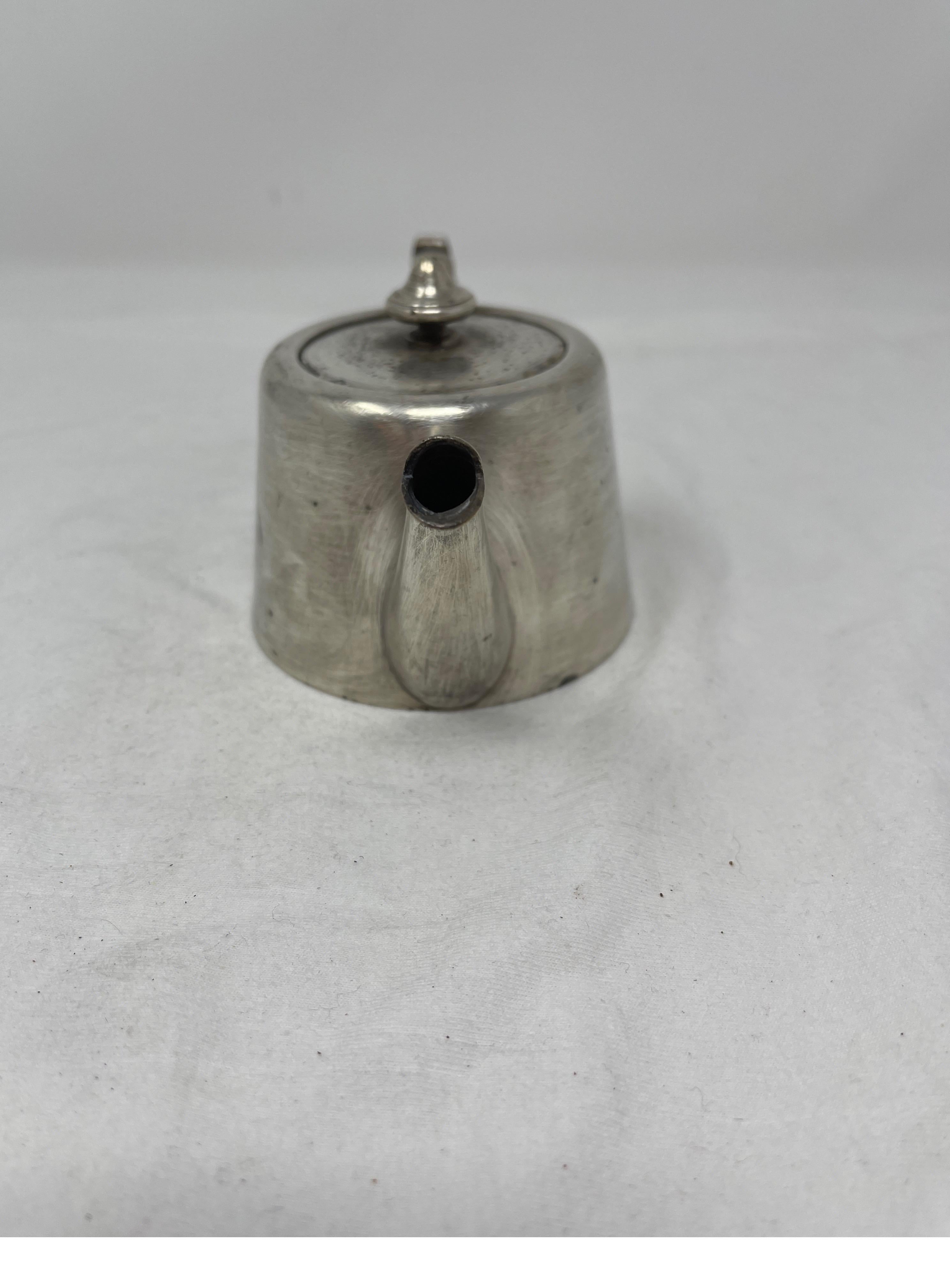 French Hotel Silver Tea Pot For Sale