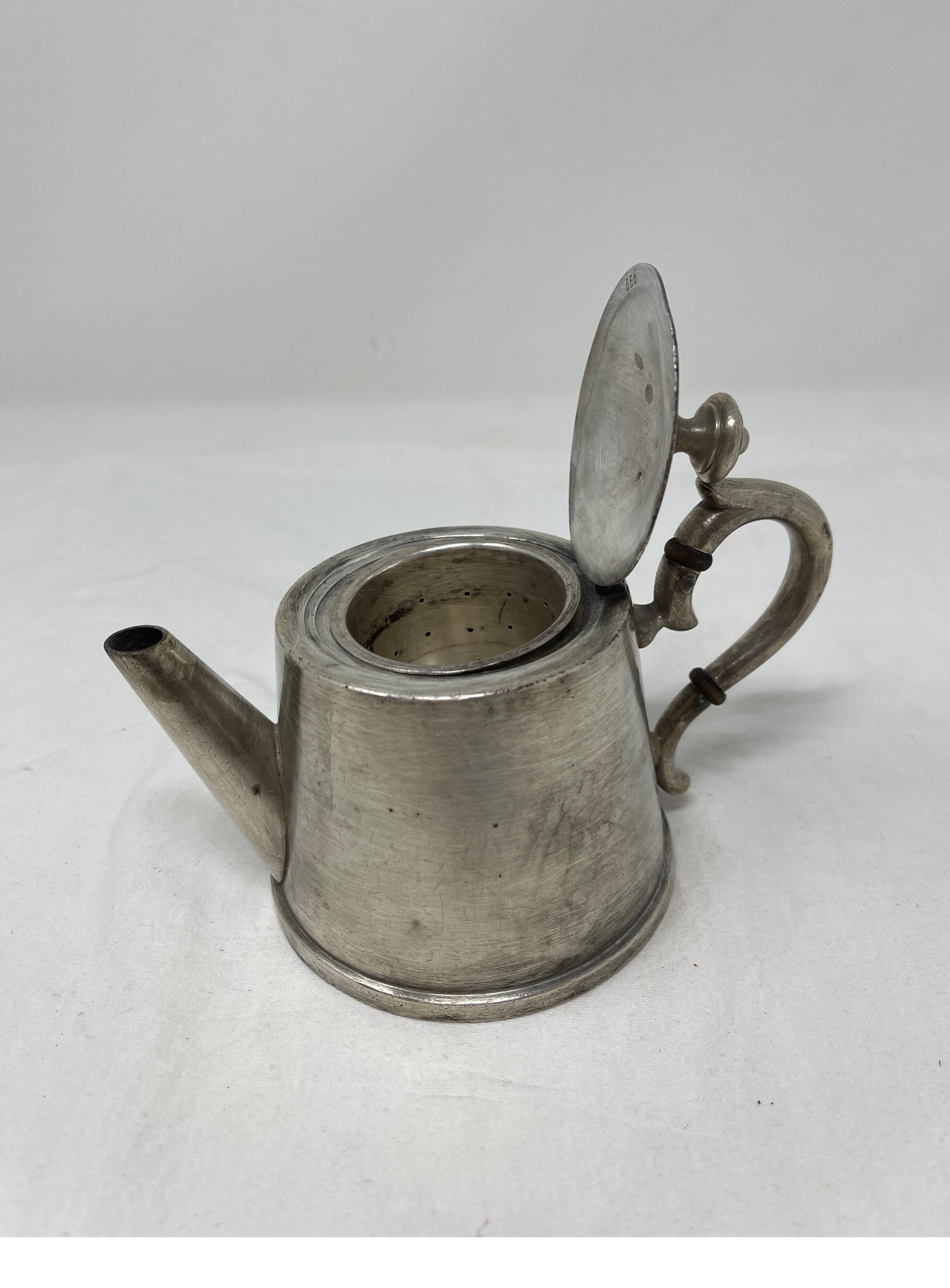 19th Century Hotel Silver Tea Pot 