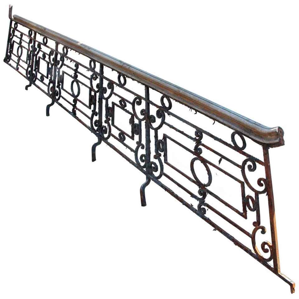 Hotel Staircase Railings with Balcony Railing from the 1900s For Sale ...