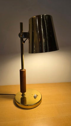 Hotel Vaakuna Brass Table Lamp, Finland 1950s